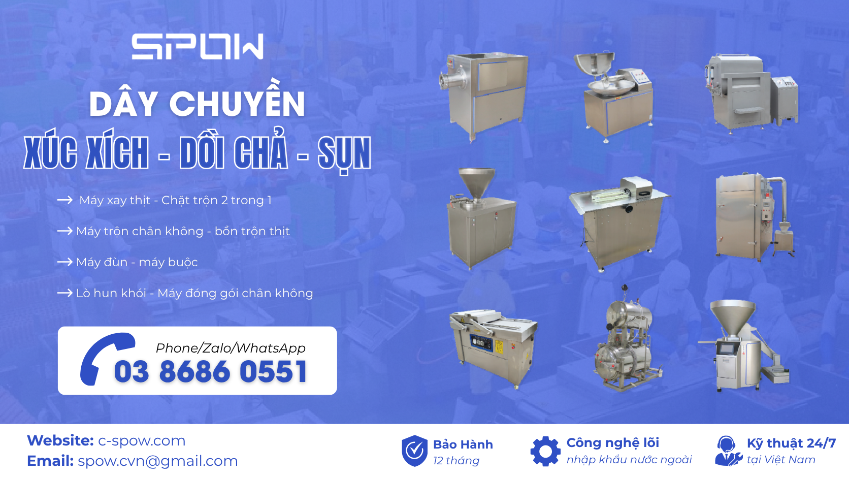 Banner Dây chuyền xúc xích